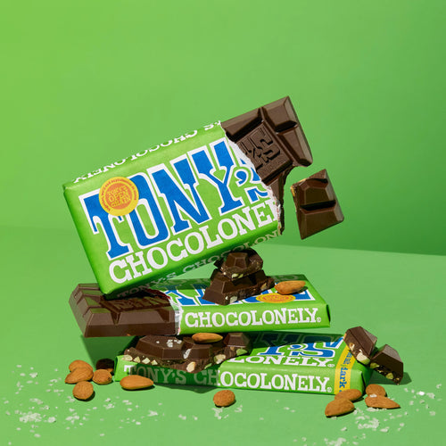 Tony's Chocolonely - Dark Chocolate, Almond, Sea Salt